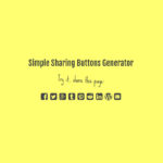 Simple Sharing Buttons Generator